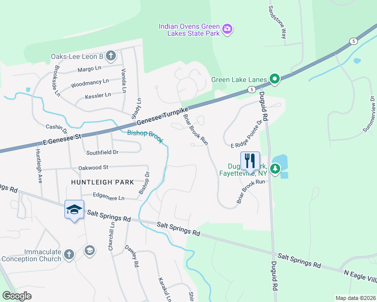 map of restaurants, bars, coffee shops, grocery stores, and more near 313 Plum Ridge in Fayetteville