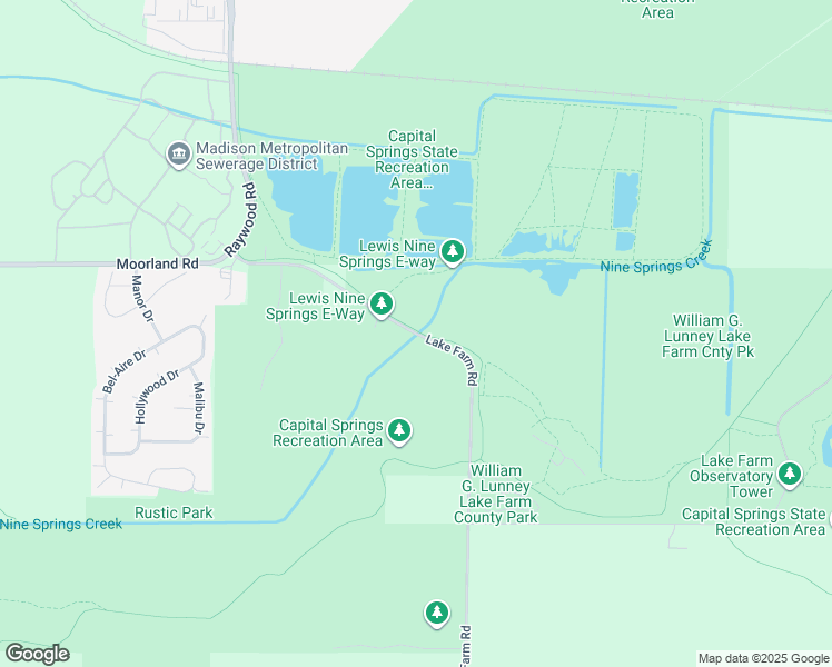 map of restaurants, bars, coffee shops, grocery stores, and more near 2900 Lake Farm Road in Madison