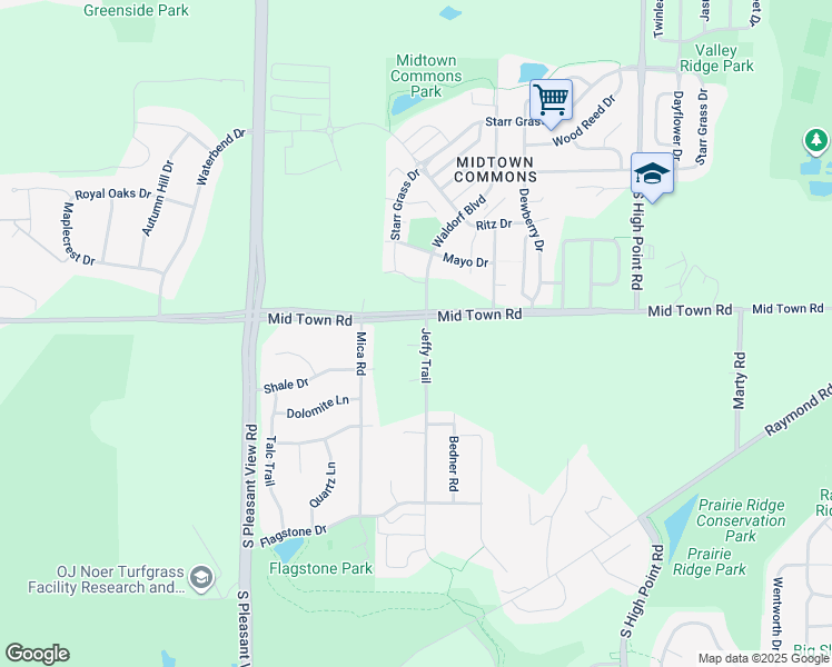 map of restaurants, bars, coffee shops, grocery stores, and more near 2002 Jeffy Trail in Madison