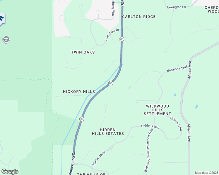 map of restaurants, bars, coffee shops, grocery stores, and more near W316S198 Wisconsin 83 in Delafield