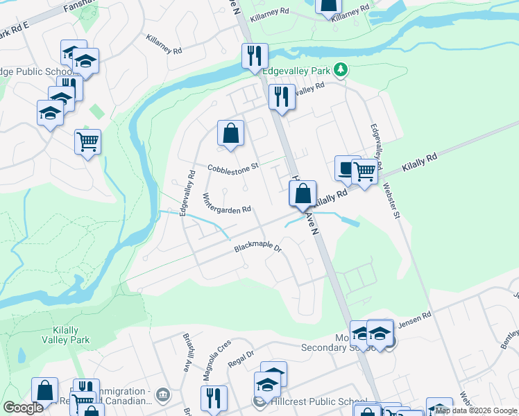 map of restaurants, bars, coffee shops, grocery stores, and more near 27 Farmhouse Court in London
