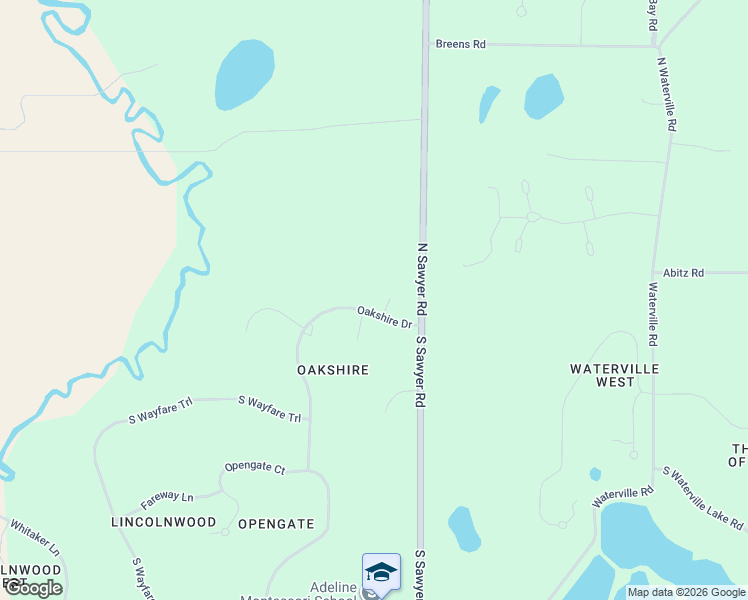 map of restaurants, bars, coffee shops, grocery stores, and more near 35008 Oakshire Drive in Oconomowoc