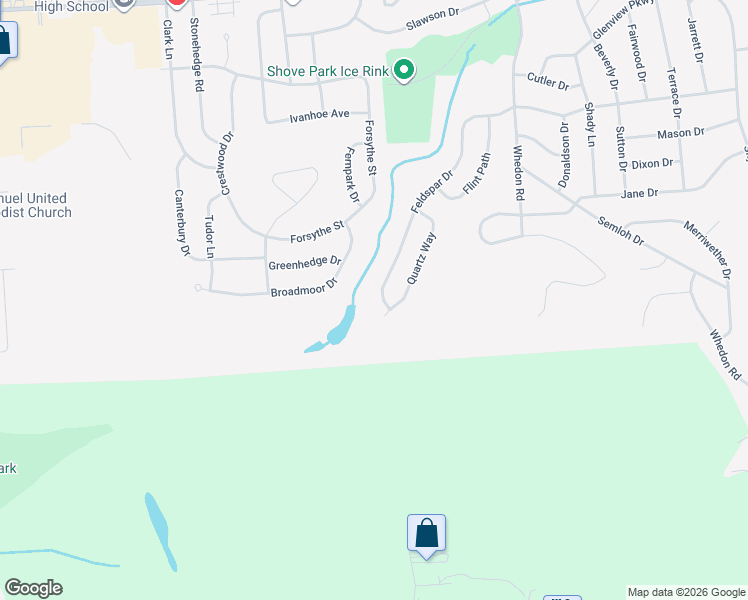 map of restaurants, bars, coffee shops, grocery stores, and more near 225 Feldspar Drive in Syracuse