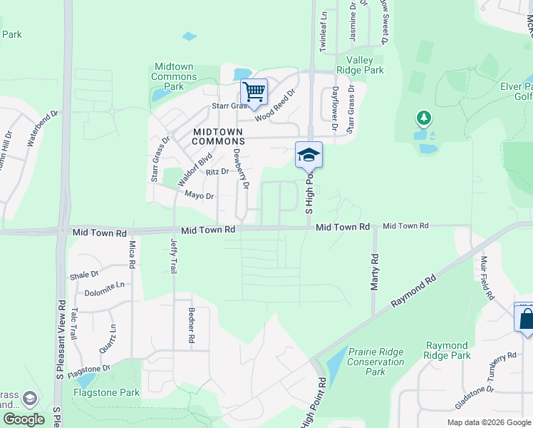 map of restaurants, bars, coffee shops, grocery stores, and more near 7839 Tradition Avenue in Madison