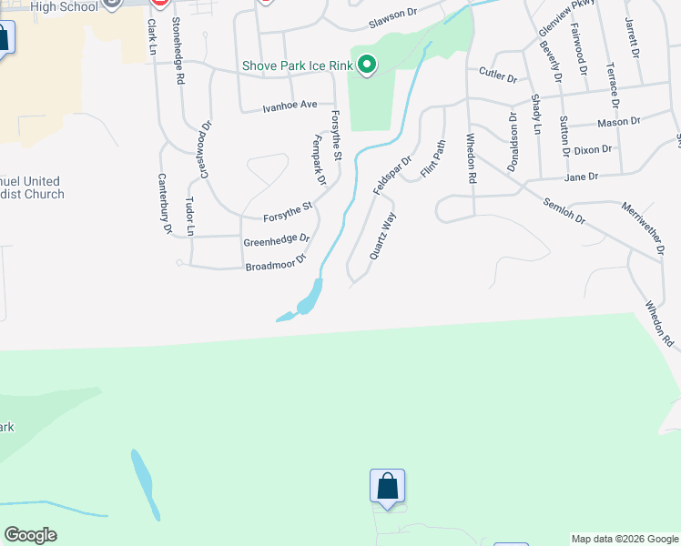 map of restaurants, bars, coffee shops, grocery stores, and more near 225 Feldspar Drive in Syracuse