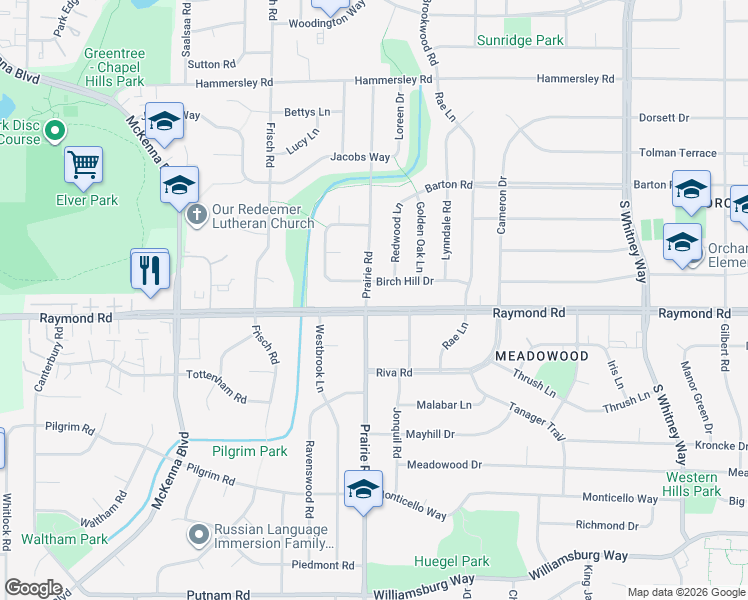 map of restaurants, bars, coffee shops, grocery stores, and more near in Madison
