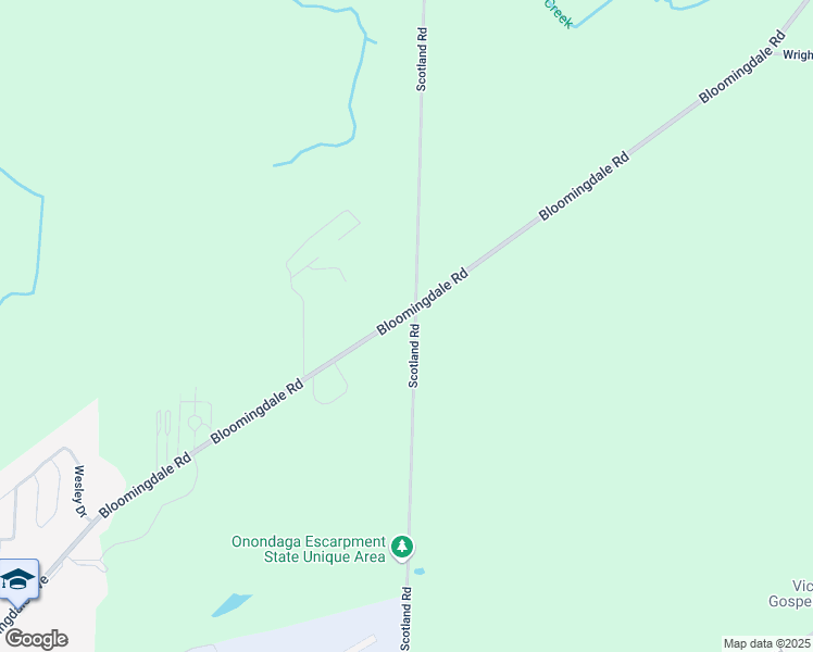 map of restaurants, bars, coffee shops, grocery stores, and more near 13651 Bloomingdale Rd in Akron