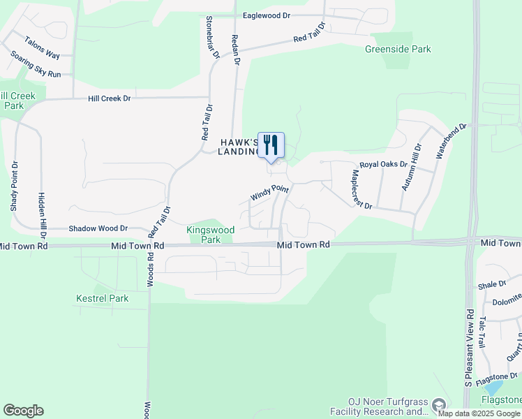map of restaurants, bars, coffee shops, grocery stores, and more near 24 Windy Court in Verona