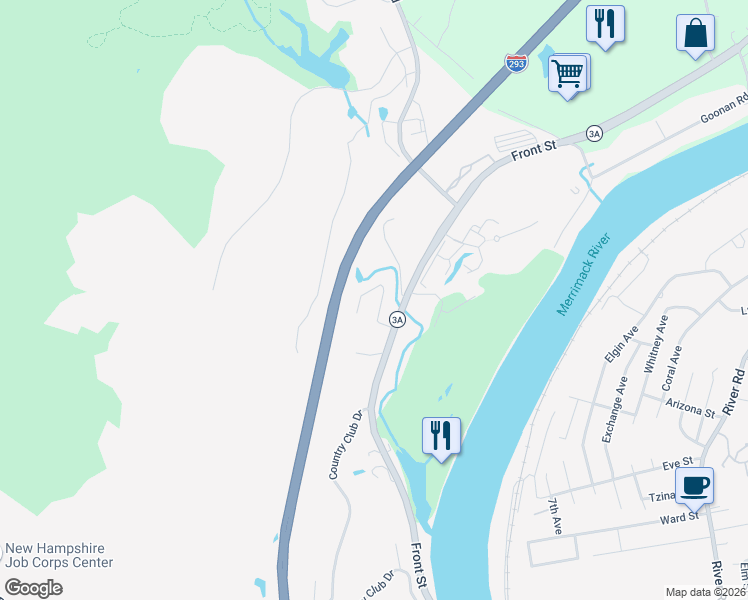 map of restaurants, bars, coffee shops, grocery stores, and more near in Manchester