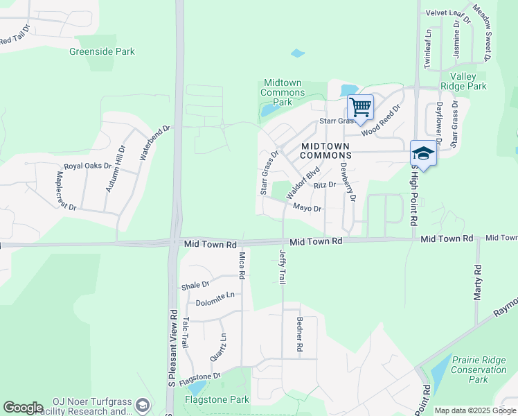 map of restaurants, bars, coffee shops, grocery stores, and more near 8267 Starr Grass Drive in Madison