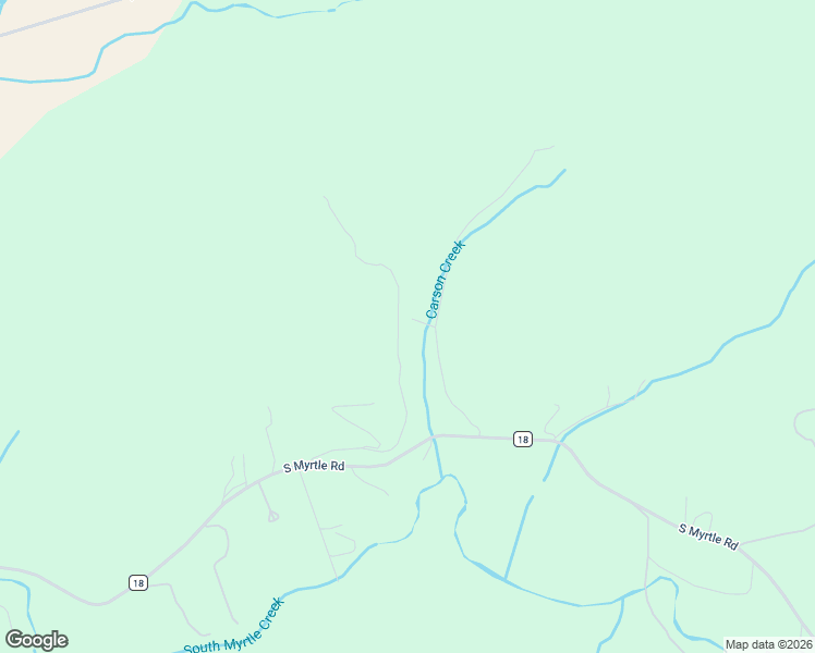 map of restaurants, bars, coffee shops, grocery stores, and more near 3902 South Myrtle Road in Myrtle Creek