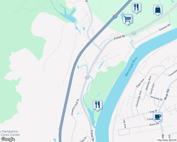 map of restaurants, bars, coffee shops, grocery stores, and more near in Manchester
