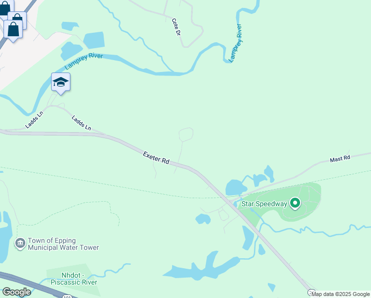 map of restaurants, bars, coffee shops, grocery stores, and more near 138 Exeter Road in Epping