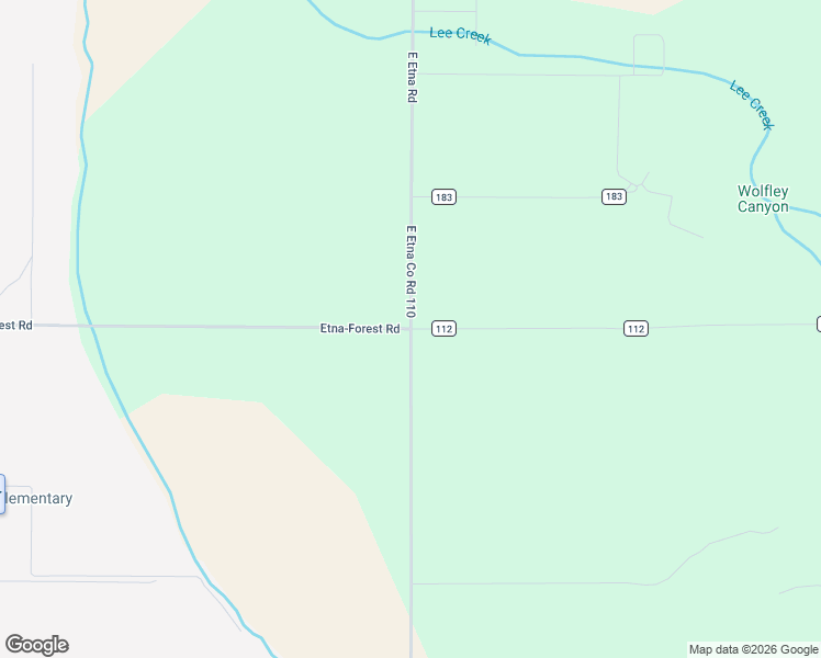 map of restaurants, bars, coffee shops, grocery stores, and more near East Etna Co Road 110 in Etna