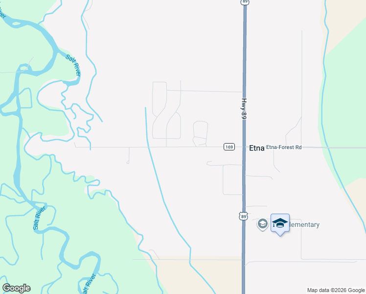 map of restaurants, bars, coffee shops, grocery stores, and more near County Road 169 in Etna
