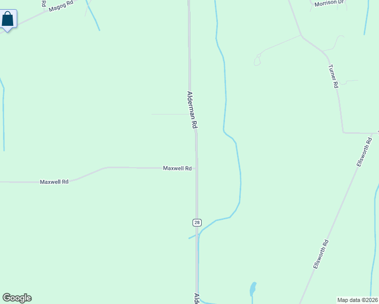 map of restaurants, bars, coffee shops, grocery stores, and more near 100 County Road 28 in Palmyra