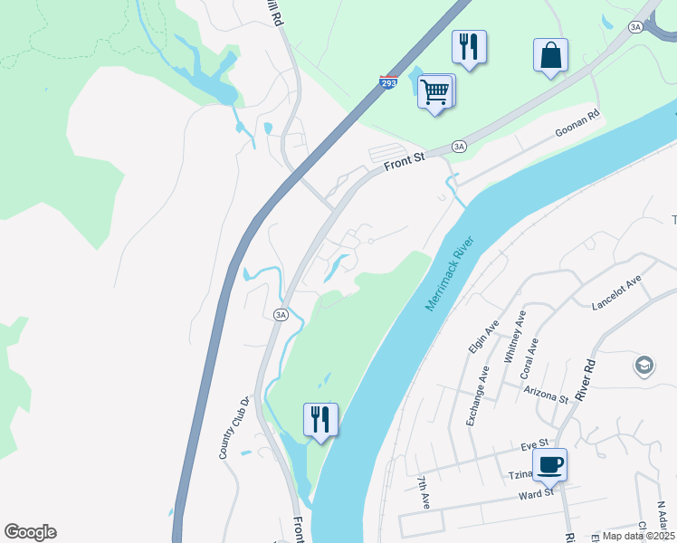 map of restaurants, bars, coffee shops, grocery stores, and more near 16 Northbrook Drive in Manchester