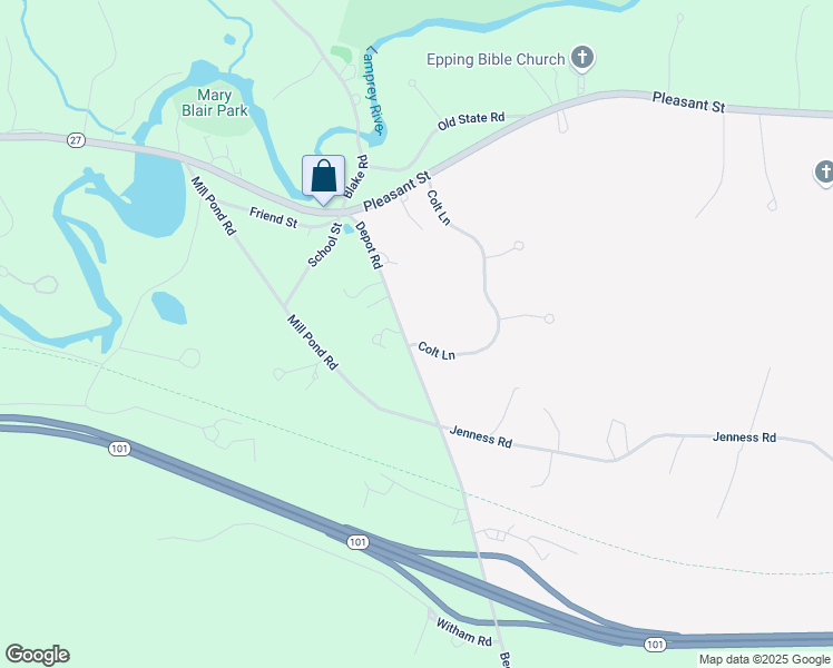 map of restaurants, bars, coffee shops, grocery stores, and more near 55 Colt Lane in Epping