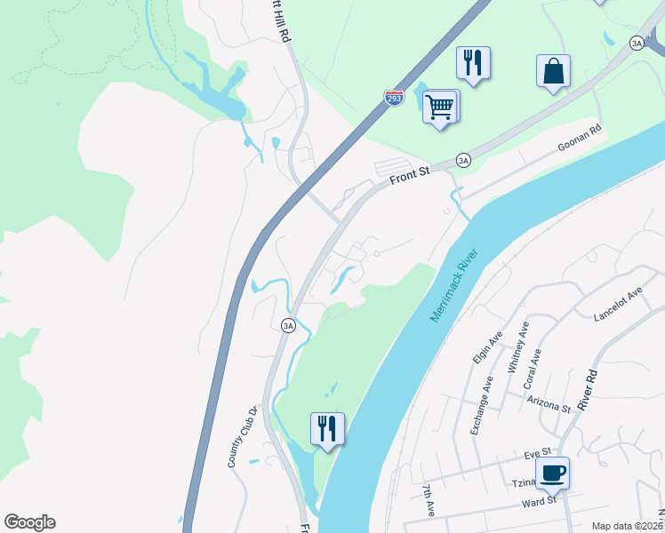 map of restaurants, bars, coffee shops, grocery stores, and more near 4 Northbrook Drive in Manchester