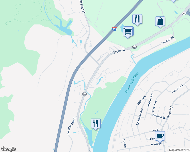 map of restaurants, bars, coffee shops, grocery stores, and more near 59 Old Hackett Hill Road in Manchester