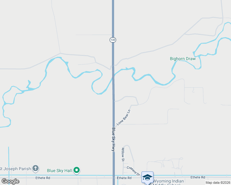 map of restaurants, bars, coffee shops, grocery stores, and more near 835 Blue Sky Highway in Ethete