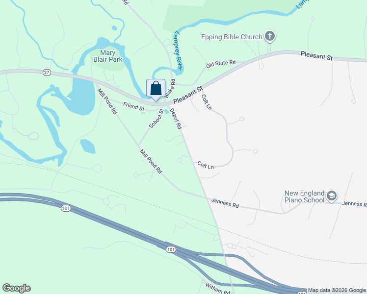 map of restaurants, bars, coffee shops, grocery stores, and more near 21 Depot Road in Epping