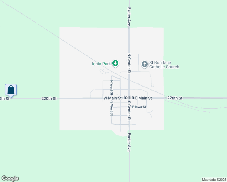 map of restaurants, bars, coffee shops, grocery stores, and more near 305-411 West Union Street in Ionia