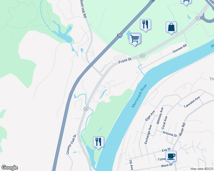 map of restaurants, bars, coffee shops, grocery stores, and more near 15 Northbrook Drive in Manchester