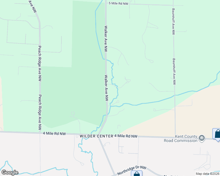 map of restaurants, bars, coffee shops, grocery stores, and more near 3890 Walker Avenue Northwest in Grand Rapids