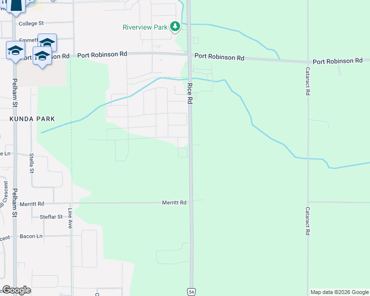 map of restaurants, bars, coffee shops, grocery stores, and more near Primrose Street in Pelham