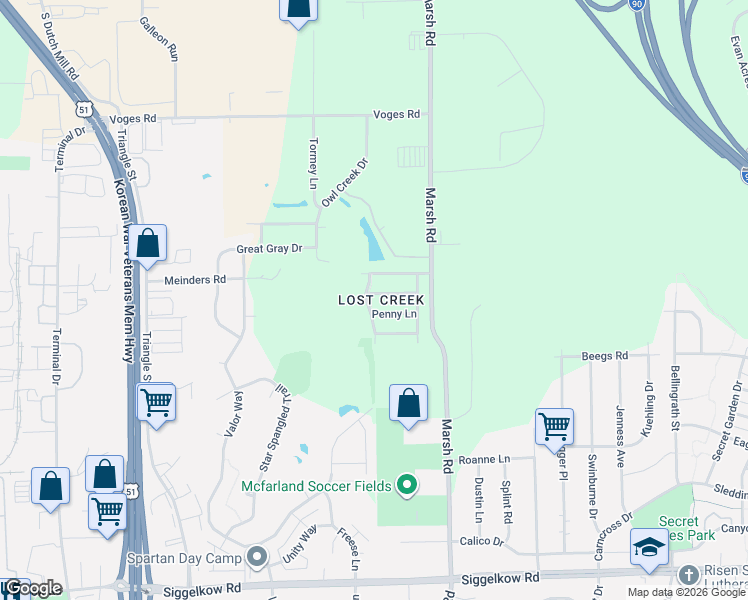 map of restaurants, bars, coffee shops, grocery stores, and more near 5401 Imagine Street in Madison