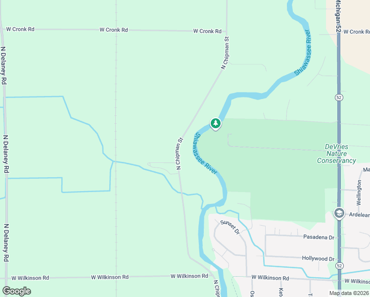 map of restaurants, bars, coffee shops, grocery stores, and more near 2701 North Chipman Street in Owosso