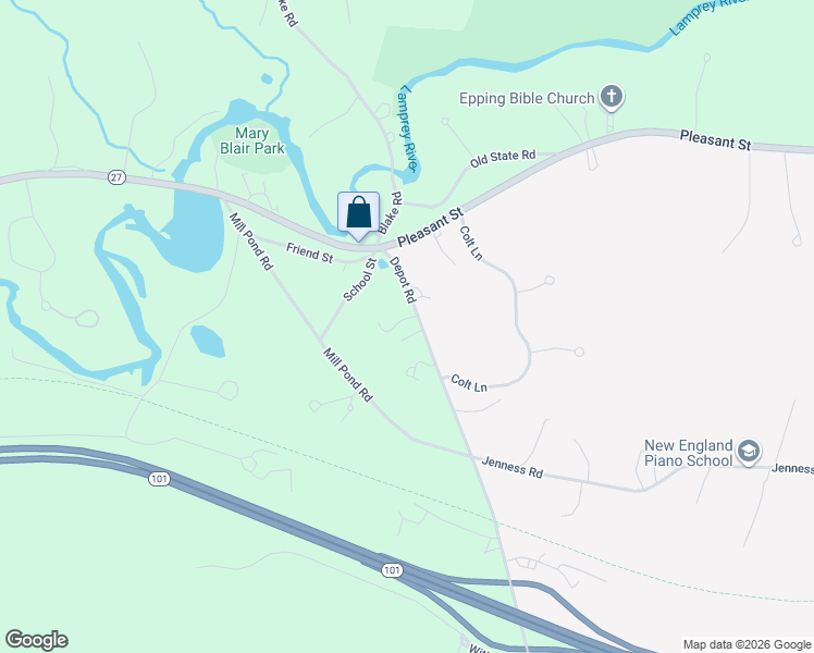 map of restaurants, bars, coffee shops, grocery stores, and more near 21 Depot Road in Epping