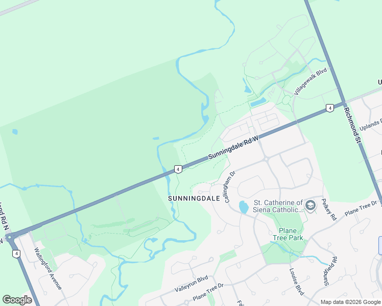 map of restaurants, bars, coffee shops, grocery stores, and more near 304-310 Sunningdale Road West in London