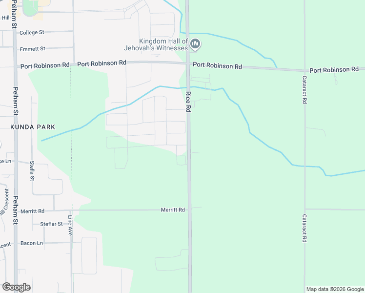 map of restaurants, bars, coffee shops, grocery stores, and more near 1311 Rice Road in Welland