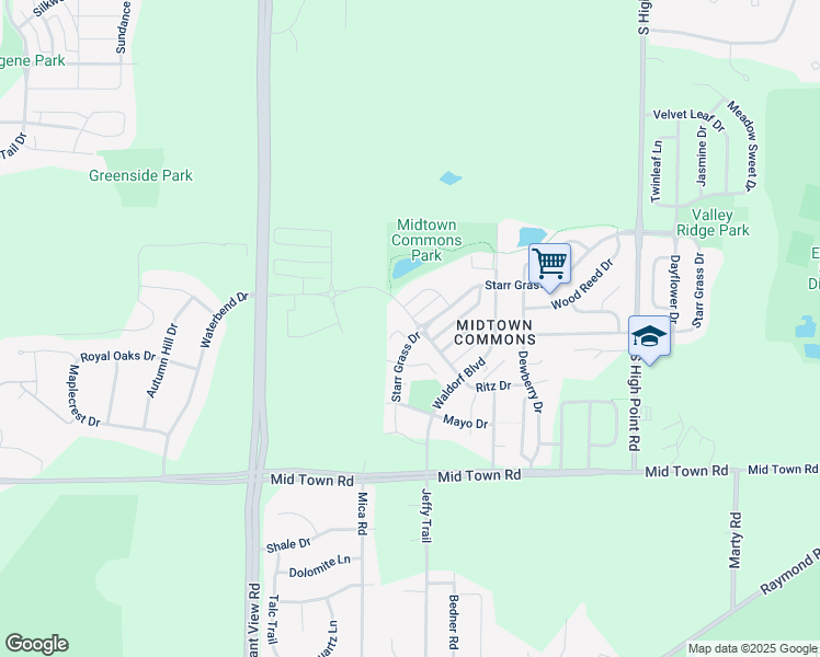 map of restaurants, bars, coffee shops, grocery stores, and more near 8206 Starr Grass Drive in Madison
