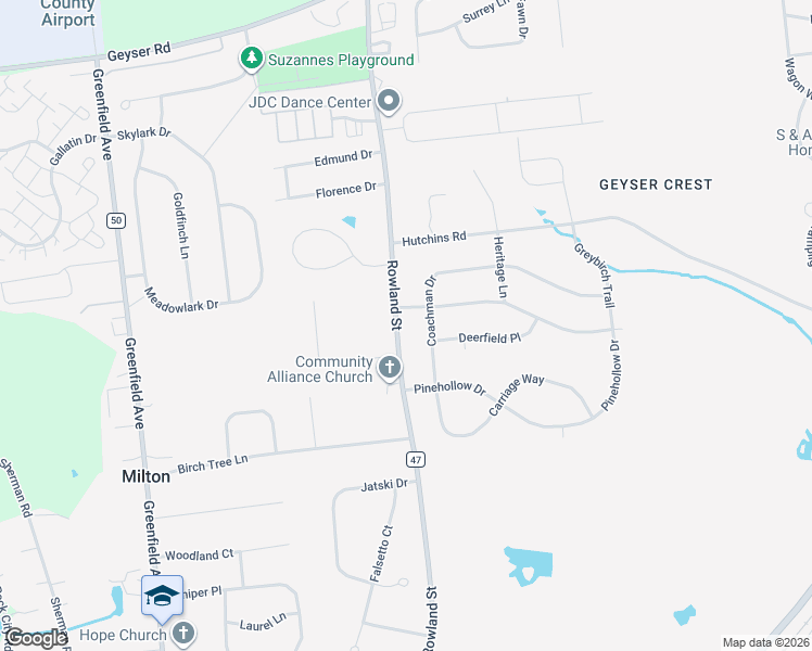 map of restaurants, bars, coffee shops, grocery stores, and more near 269 Rowland Street in Ballston Spa