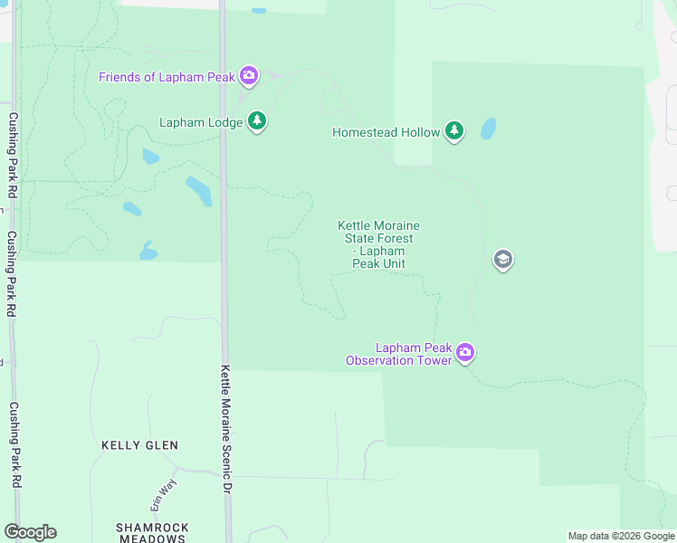 map of restaurants, bars, coffee shops, grocery stores, and more near Ice Age Trail in Delafield