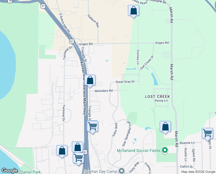map of restaurants, bars, coffee shops, grocery stores, and more near 4218 Crested Owl Lane in Madison