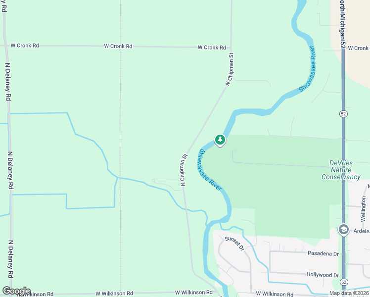 map of restaurants, bars, coffee shops, grocery stores, and more near 2701 North Chipman Street in Owosso
