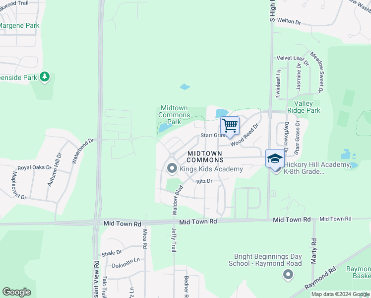 map of restaurants, bars, coffee shops, grocery stores, and more near 8102 Starr Grass Drive in Madison