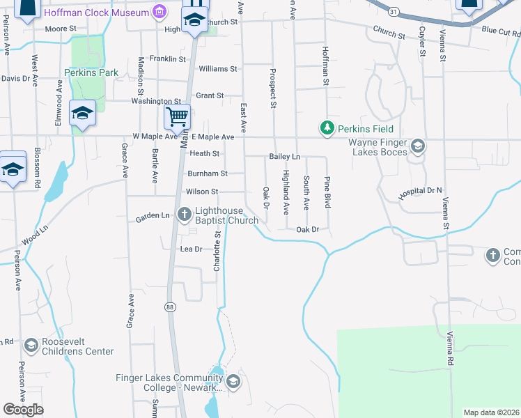 map of restaurants, bars, coffee shops, grocery stores, and more near 141 Linden Avenue in Newark