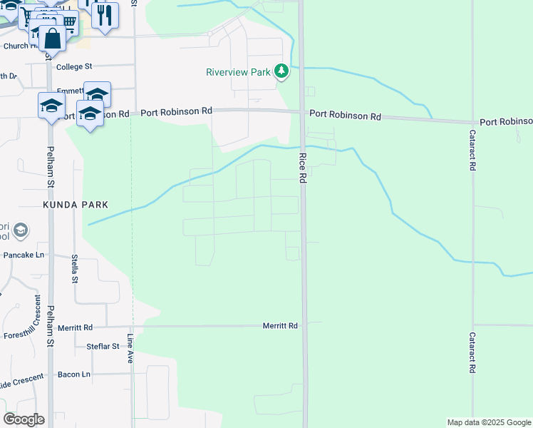 map of restaurants, bars, coffee shops, grocery stores, and more near 12 Swan Avenue in Pelham