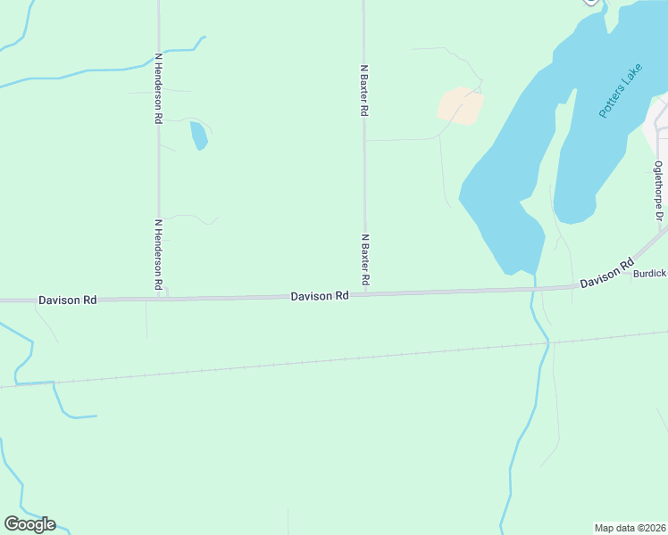 map of restaurants, bars, coffee shops, grocery stores, and more near 12199 Davison Road in Davison