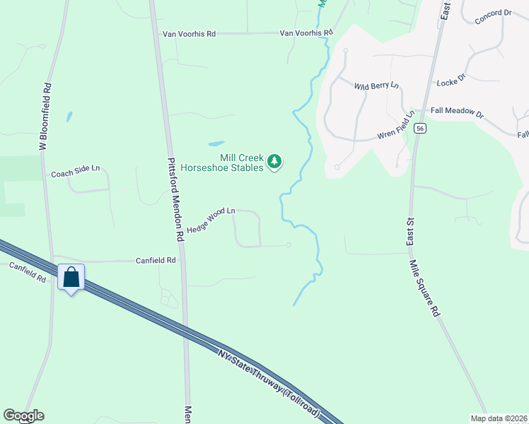map of restaurants, bars, coffee shops, grocery stores, and more near 28 Hedge Wood Lane in Pittsford