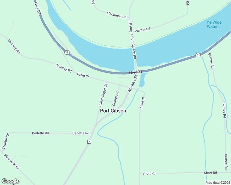 map of restaurants, bars, coffee shops, grocery stores, and more near 56 Granger Street in Palmyra