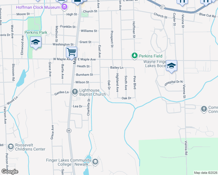 map of restaurants, bars, coffee shops, grocery stores, and more near 141 Linden Ave in Newark