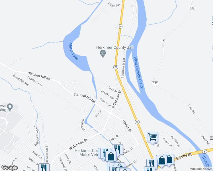 Lake Street, Herkimer NY Walk Score