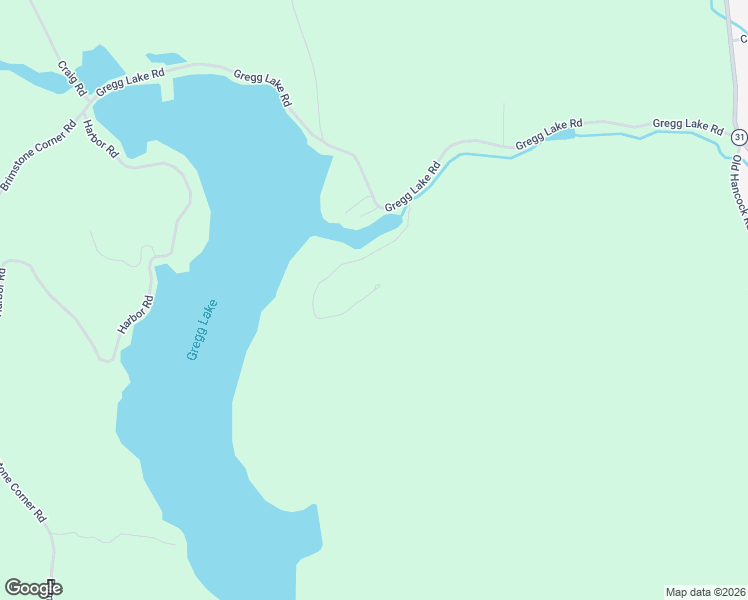 map of restaurants, bars, coffee shops, grocery stores, and more near 69 White Birch Point Road in Antrim