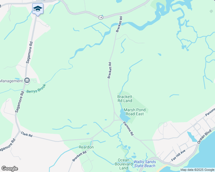 map of restaurants, bars, coffee shops, grocery stores, and more near 155 Brackett Road in Rye
